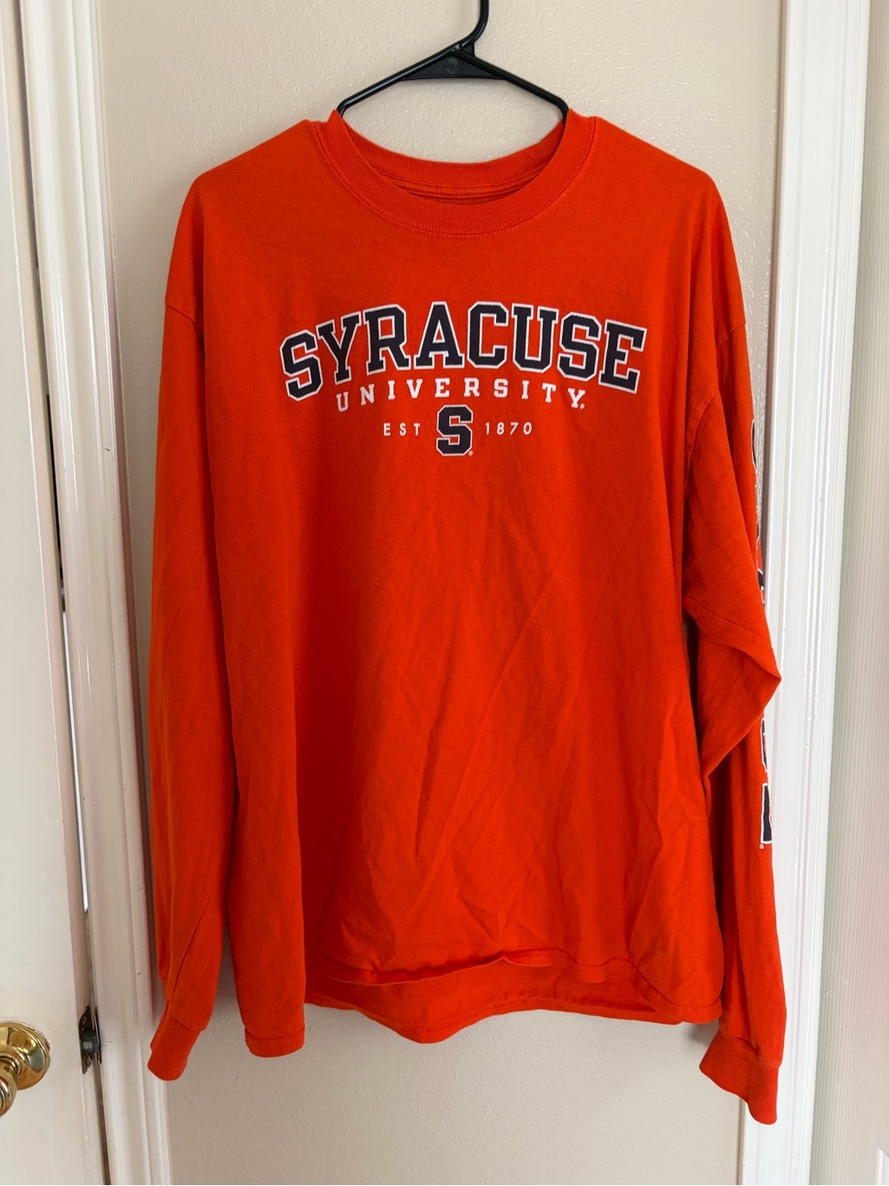 Syracuse Orange Long-Sleeve Crewneck Sweatshirt